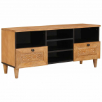 Tv &uuml;ksused sahtliga helepruun 100 x 33 x 46 cm tehispuit