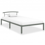 Voodiraam hall metallist 90 x 200 cm