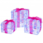 Kingituse kast 3 pcs sinine 20 x 20 x 20 cm akr&uuml;&uuml;l