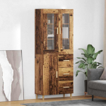 K&otilde;rgushein sahtliga vana puit 69,5 x 34 x 180 cm tehispuit
