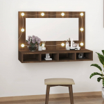 Peegelkapp pruun tamm lediga 90x31,5x62 cm