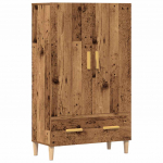 Highboard old wood 70x31x115 cm engineered wood