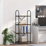 Raamatukapp suitsutatud tamm 60 x 30 x 146 cm tehispuit