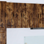 K&ouml;&ouml;gikapp 2 pcs suitsetatud tamm 30 x 31 x 80 cm tehispuit