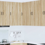 Seinakapp k&ouml;&ouml;ki riiuliga sonoma tamm 57 x 57 x 100 cm tehispuit