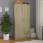 Garderoob sonoma tamm 80 x 52 x 180 cm tehispuit