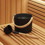 Sauna kimmelkomplekt 2 pcs must 8.5 x 8 x 4.5 cm alumiinium