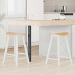 S&ouml;&ouml;gitoa toolid 2 pcs valge 46 x 37 x 63 cm paks kautsukipuit