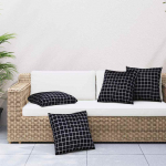 Pillirohu tatt 4 pcs must ruuduline 40 x 40 cm pol&uuml;esterkangas