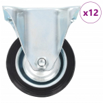 Fikseeritud rattad, 12 tk, 75 mm