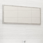 Vannitoa peegel, betoonhall, 80 x 1,5 x 37 cm, puitlaastplaat