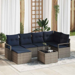 Diivanikomplekt padjaga 7 pcs hall pol&uuml;rotang