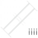 Kaitsegrill akende jaoks 2 risttalaga 3 pcs 43-74 cm