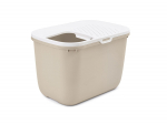 SAVIC Hop Coffee Brown with White Lid &ndash; Cat Litter Tray &ndash; 58.5x39x39.5 cm &ndash; 1 pc.