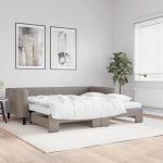 Diivanvoodi v&auml;ljat&otilde;mmatava osaga, pruunikas, 100x200 cm, kangas