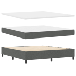 Karbi vedrumadrats led-ribadega tumehall 180 x 200 cm kangas