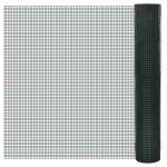 Kanade traataed, pvc-kattega tsingitud teras, 25x1 m, roheline