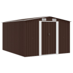 Aiakuur 257 x 298 x 178 cm metallist, pruun