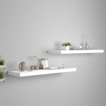 Seinariiulid, 2 tk, valge, 90 x 23,5 x 3,8 cm mdf