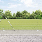 Karjamaa-aed h&otilde;bedane 25 x 1.2 m tsingitud teras