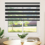 Triibuline ruloo 140 x 175 cm must