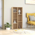 Raamaturiiul sonoma tamm, 50 x 25 x 106 cm, tehispuit