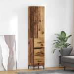 K&otilde;rgushein sahtliga vana puit 69,5 x 34 x 180 cm tehispuit