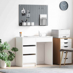 Laud sahtliga ladustamisega valge 90 x 37.5 x 75 cm tehispuit