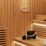Sauna kimmelkomplekt 4 pcs must 8.5 x 8 x 4.5 cm alumiinium