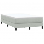 Box vedruvoodi ilma madratsita helehall 120x210 cm velvet