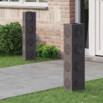 P&auml;ikese led k&auml;igutee tuli 2 pcs must k&uuml;lmvaltsitud teras