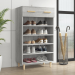 Jalatsikapp, hall sonoma tamm, 60 x 35 x 105 cm, tehispuit