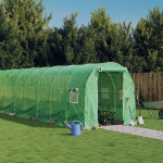 Kasvuhoone terasraamiga, roheline, 44 m&sup2;, 22x2x2 m