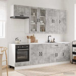 K&ouml;&ouml;k &uuml;ksus lucca 8 pcs betoonhall tehispuit