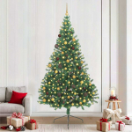 Tehis pre-lit j&otilde;ulupuu koos 300 led-iga roheline 240 cm pvc