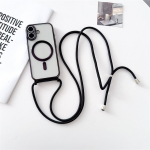 iPhone 17 Case with Crossbody Strap, MagSafe Compatible - Black