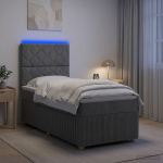 Led kastivoodiga madrats peaga tumehall 100 x 200 cm kangas