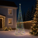 Alusega spiraalne led-j&otilde;ulupuu ekenas 400 cm 588 led-i
