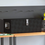 Hoiukast, must, 70 x 31 x 27 cm, alumiinium