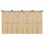 Liugukse tarvikute komplekt 400 cm terasest, must