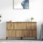 Kappide k&uuml;lgedel 2 pcs k&auml;sit&ouml;&ouml;puu 60 x 35 x 70 cm tehispuit