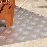 Ruudulised plaadid 2 pcs h&otilde;bedane 100 x 50 cm alumiinium