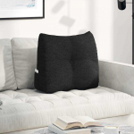 Seljatugi padi must 60 x 24 x 50 cm kangas