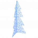 J&otilde;ulupuu koos 160 led-iga sinine 150 cm akr&uuml;&uuml;l