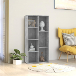 Raamaturiiul betoonhall 50 x 25 x 106 cm, tehispuit