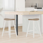 S&ouml;&ouml;gitoa toolid 2 pcs valge 46 x 37 x 63 cm paks kautsukipuit