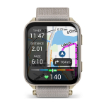 Garmin Venu X1 5.08 cm (2") AMOLED Digital 448 x 486 pixels Touchscreen Gold, Titanium Wi-Fi GPS (satellite)