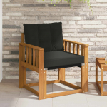 2 t&uuml;kk v&auml;li diivanikomplekt tugev acacia puit ja textilene