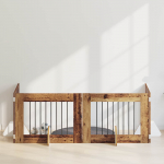 Koerav&auml;rav koos aluspuudega 4 pcs vana puit 80 x 60 cm
