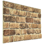 Seinapaneelid 10 pcs tume liiv 100 x 50 cm eps vaht